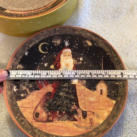 Xmas vintage 4 Porcelain plates - Picture 6 of 7